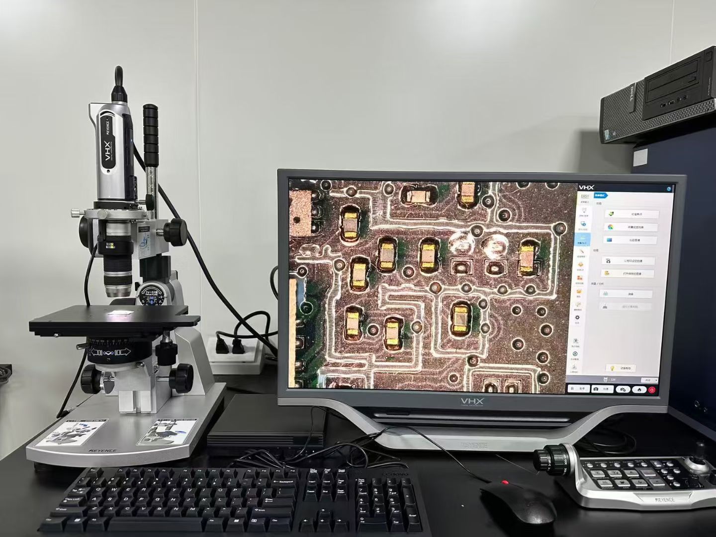 全新未使用基恩士3D显微镜VHX-X1F,昆山仓库现货。 系统包含:VHX-X1F基础型号、VHX-H6M三维轮廓测量软件、VH-S30B底座、VH-S90F Z轴、VHX-J20T连接器、VH-Z20T变焦镜头、VHX-AX1FE控制台、VH-Z20T变焦镜头、VHX-7020高性能CMOS摄像头、联想M70g台式机(i3-12300 32G DDR4 3200 1T硬盘 UHD显卡)、Windows 10 IoT企业版系统、MSP-VHX1F-E微型无线键盘鼠标套装。 全套配件齐全,带原包装盒,支持三维轮廓测量、自由角度观察、高性能变焦、多扩散照明等,适合半导体、电子、材料检测等精密测量领域。 昆山仓库现货,支持自提,外地可发物流。价格可聊~